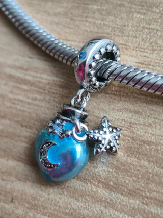 Colgante Corazón Luna y Estrella