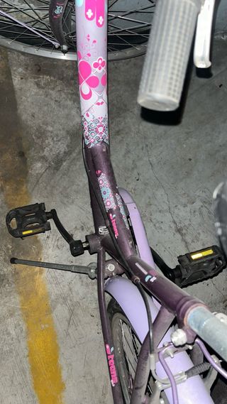 Bicicleta Morada Niña