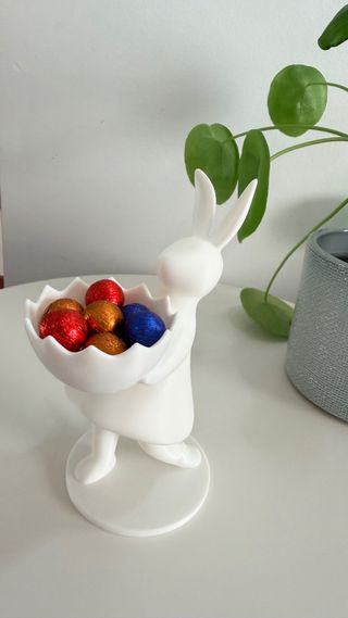 Porta doces Páscoa coelho branco