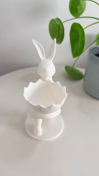 Porta doces Páscoa coelho branco