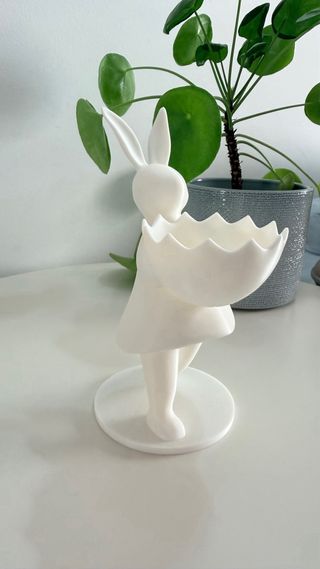 Porta doces Páscoa coelho branco