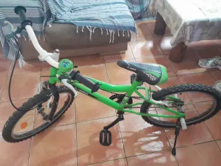 Bicicleta infantil verde