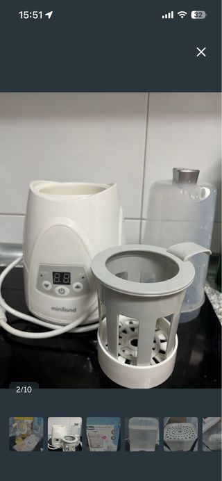 Calienta biberones y esterilizador Miniland