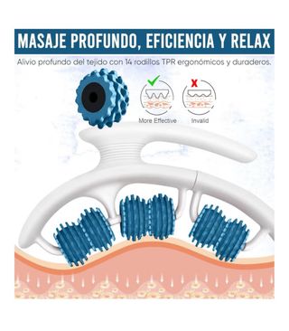 Masajeador corporal flexible celulitis lipedemq