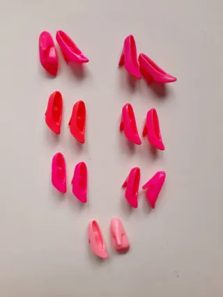 Lotto scarpe Barbie rosa anni '90