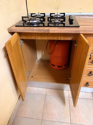 Cocina completa madera y metal