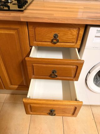 Cocina completa madera y metal