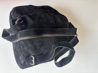 Mochila Mujer Serraje Flecos Negra El Corte Inglés