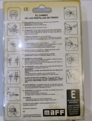 Pastillas de Freno MAFF Opel