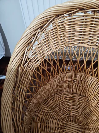 Cama/Asiento Mimbre Redondo