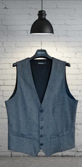 Gilet uomo quadri Imperial taglia L