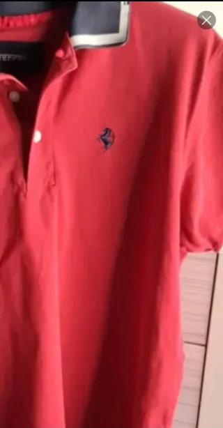 Polo Ferrari Niño Talla L Rojo