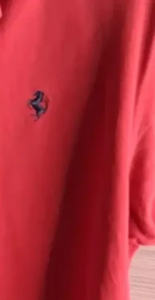 Polo Ferrari Niño Talla L Rojo