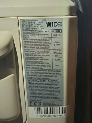 Aire Acondicionado WIDE Inverter