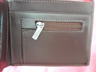 Billetera Lacoste Piel Negra Cocodrilo