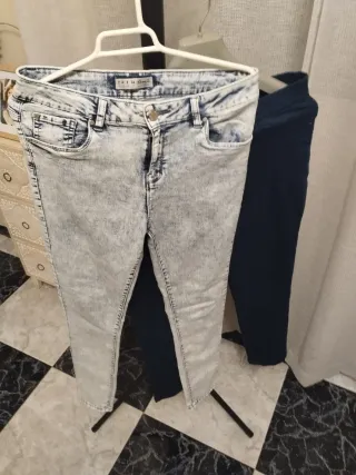 Lote 2 pantalones vaqueros mujer