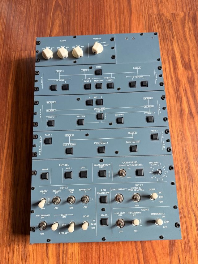 Panel de Control de Airbus Overhead