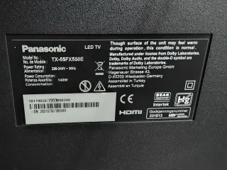 TV Panasonic 55 pantalla rota