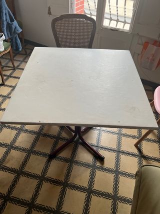 Tavolo da pranzo/cucina in metallo bianco