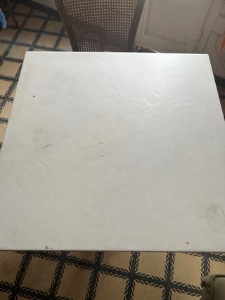 Tavolo da pranzo/cucina in metallo bianco