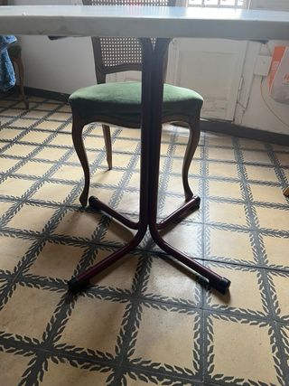 Tavolo da pranzo/cucina in metallo bianco