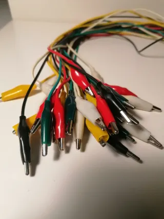 Cables Pinza Cocodrilo Colores Surtidos