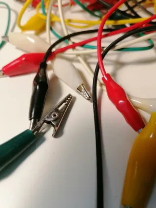 Cables Pinza Cocodrilo Colores Surtidos