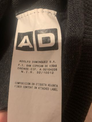 Chaqueta Adolfo Domínguez Gris Hombre