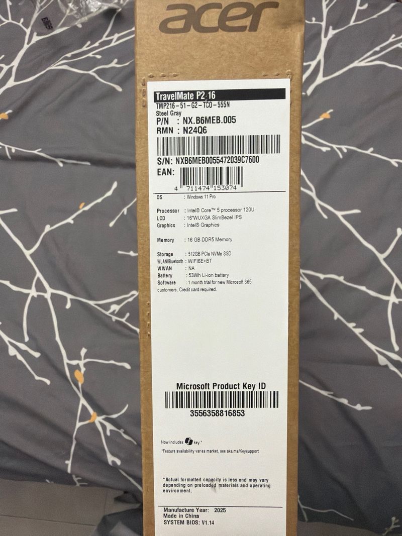 Acer TravelMate P2 16 TMP216-51 afbeelding 3