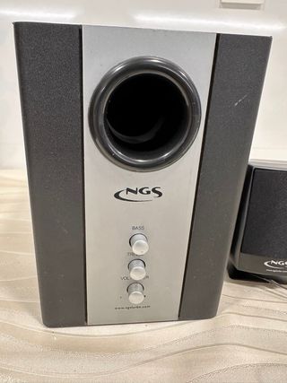 Altavoces NGS Subwoofer Negro y Gris