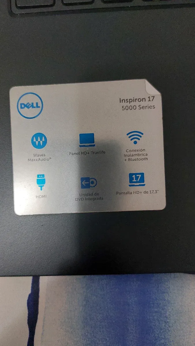 Ordenador Dell Inspiron 17 Serie 5000 Plata afbeelding 3