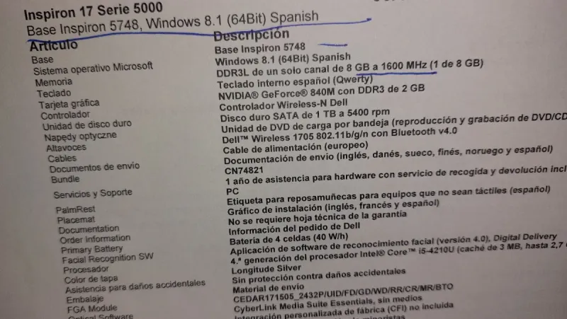 Ordenador Dell Inspiron 17 Serie 5000 Plata afbeelding 4