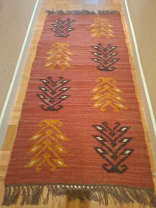 Tappeto in Lana 75x154 cm Tono più vivace