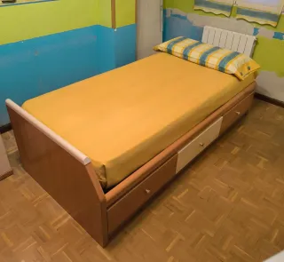 Cama con 3 cajones + colchón, regalo funda nórdica