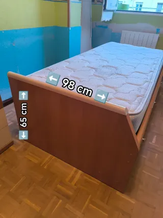 Cama con 3 cajones + colchón, regalo funda nórdica