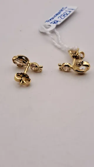 Pendientes Oro 18k con Circonitas