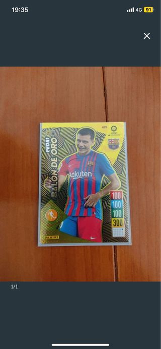Pedri Balón de Oro Panini