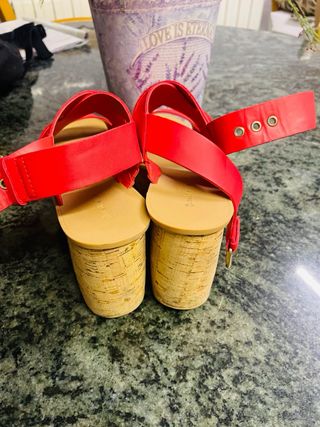 Sandalias Rojas Stradivarius
