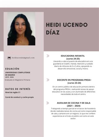 Cuidado de niños/ clases de refuerzo