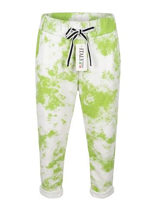 Pantalón Jogger Tie-Dye Verde Lima Talla Única