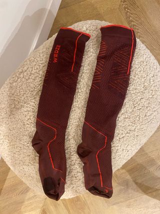 Calcetines compresión Wedze rojos