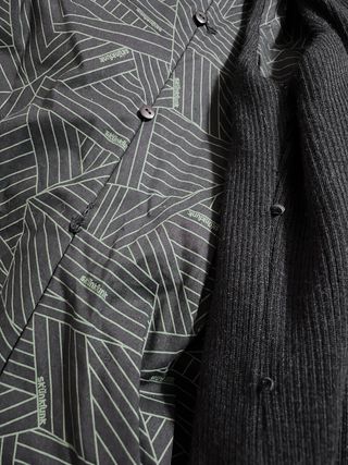 Abrigo 3/4 Skunkfunk Negro - 2 en 1 con chaleco