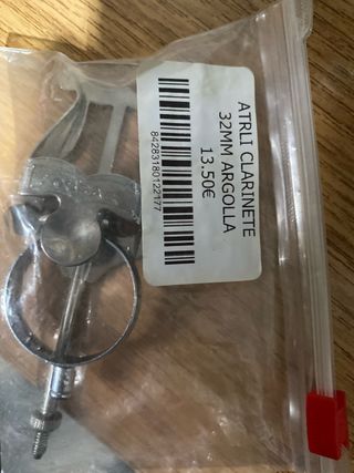 Atril Clarinete 32mm Argolla obrac