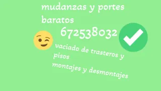 Mudanzas y portes baratos