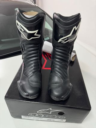 Botas Alpinestars SMX 6 Mujer Negras/Rosas