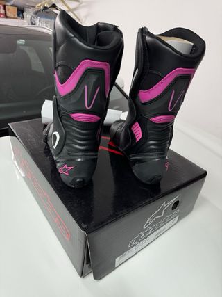 Botas Alpinestars SMX 6 Mujer Negras/Rosas