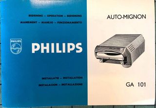 Tocadiscos Philips GA101 para coche clásico