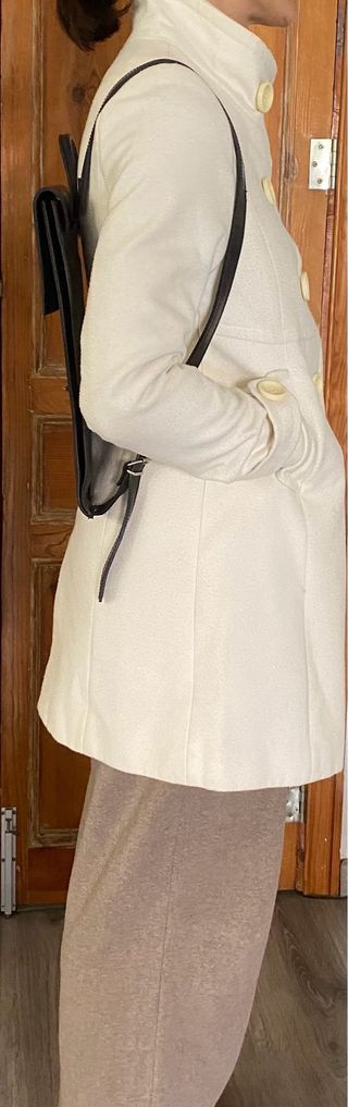 Bolso Mochila Negro Cuero