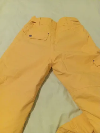 Pantalón de esquí para niño amarillo