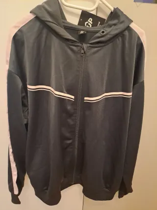 Chándal UP gris oscuro metalizado mujer